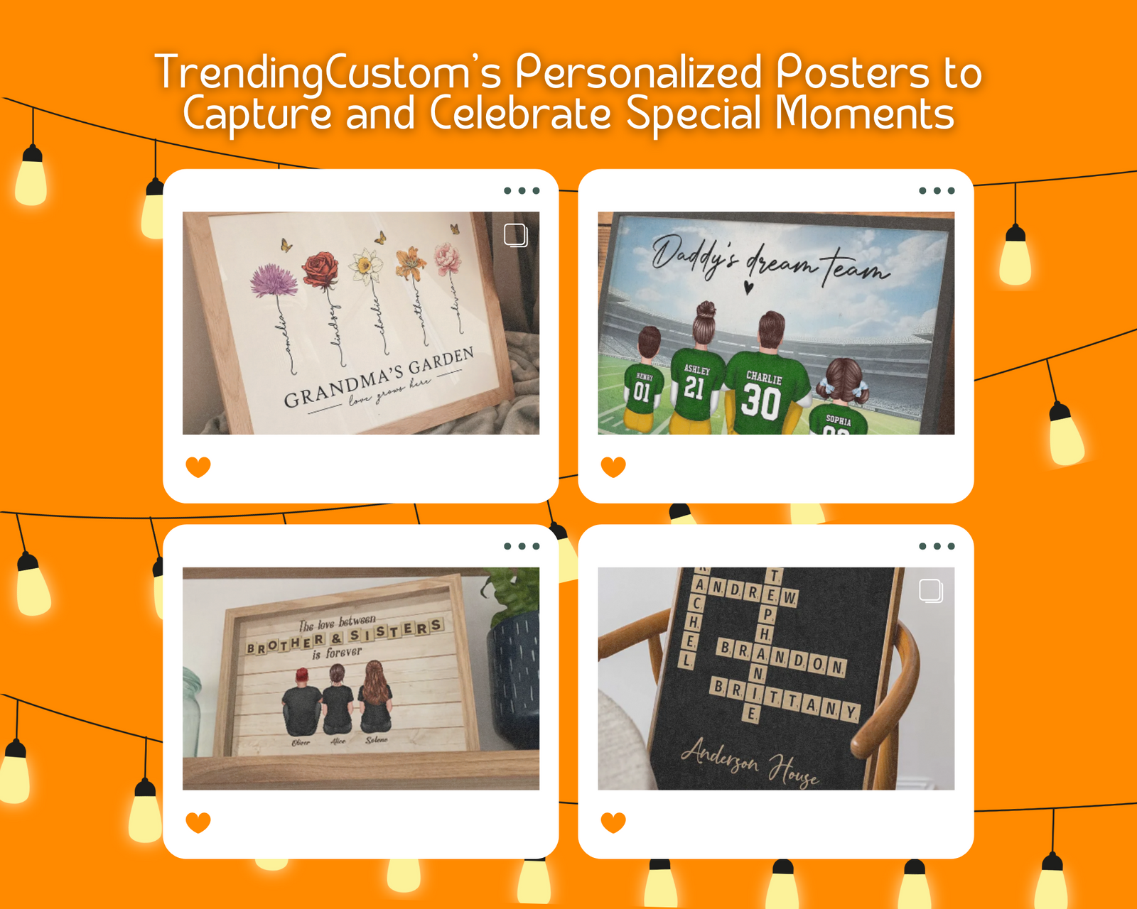 TrendingCustom’s Top Personalized Posters to Capture and Celebrate Special Moments