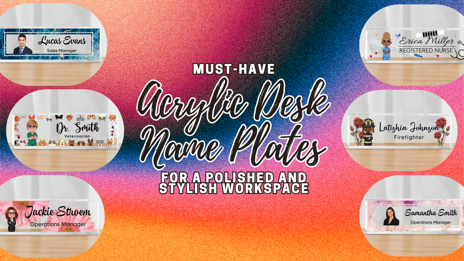 Must-Have Acrylic Desk Name Plates for a Polished and Stylish Workspace
