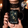 Custom Gothic Family Portrait from Photo Personalized Mug, Halloween Decor