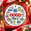 2026 Year In Review Memorable Moments - Ceramic Ornament - Christmas Gift For Family, Friends, History Lovers