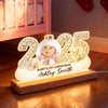 Baby Photo 2025 First Christmas - Personalized LED Night Light - Christmas Gift for New Parent, Newborn Keepsake