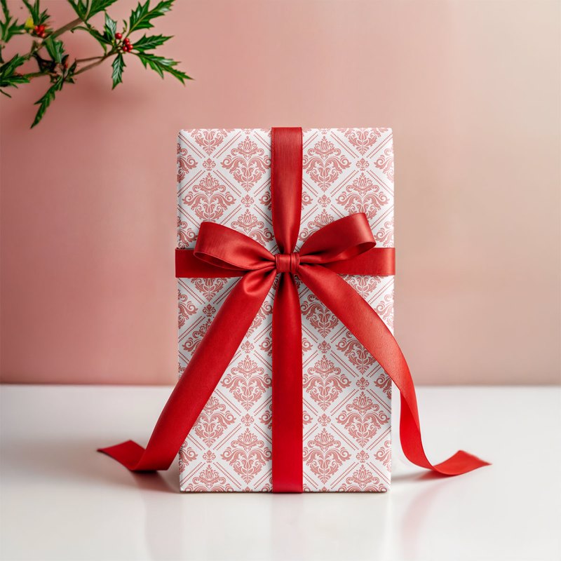 Pink Baroque Gift Wrapping Paper