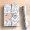 Floral Blue Gift Wrapping Paper