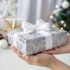 Floral Blue Gift Wrapping Paper