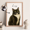 Custom Watercolor Portraits Using Pet Photo Personalized Poster, Gift for Cats Dogs Lovers, Pet Lover Gift