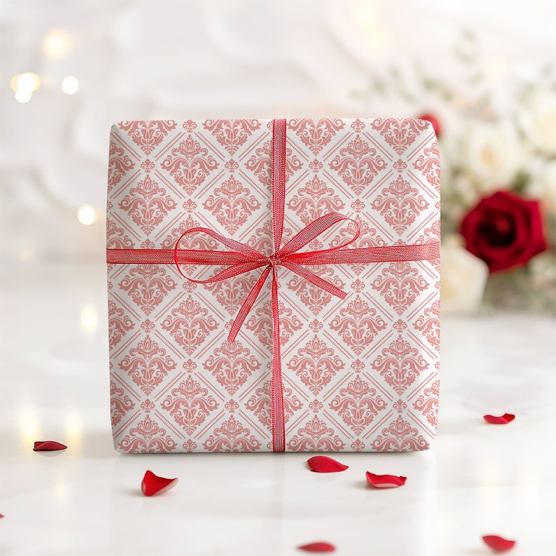 Pink Baroque Gift Wrapping Paper