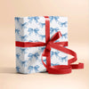 Blue Bow Coquette Gift Wrapping Paper