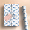 Blue Bow Coquette Gift Wrapping Paper