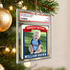 Rookie Of The Year Kid All Star 1st Christmas Trading Card Style - Personalized Acrylic Ornament - Christmas Gift For Kid