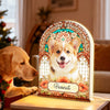 Stained Glass Pattern Pet Memorial Custom Photo - Personalized Light Box