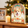 Stained Glass Pattern Pet Memorial Custom Photo - Personalized Light Box
