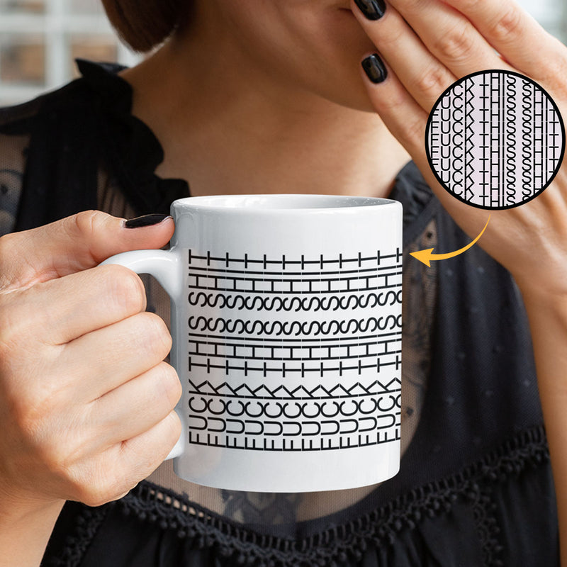 FK This Sht Funny Mug 11oz, Hidden Funny Message Mug, Father's Day Gift for Dad, Gift for Colleagues