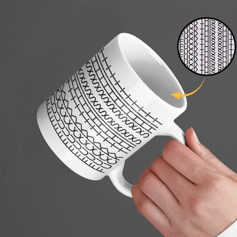 FK This Sht Funny Mug 11oz, Hidden Funny Message Mug, Father's Day Gift for Dad, Gift for Colleagues