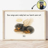 Custom Memorial Pet Drawing, Pet Portrait from Photo Personalized Poster, Sympathy Gift for Dog Cat Lovers
