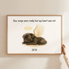 Custom Memorial Pet Drawing, Pet Portrait from Photo Personalized Poster, Sympathy Gift for Dog Cat Lovers