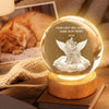 Your Light Will Always Shine in My Heart Pet Memorial - Personalized Crystal Ball LED Night Light - Heartfelt Remembrance Keepsake