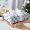 Blue Bow Coquette Gift Wrapping Paper