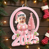 Baby Photo Beside Christmas Tree 2025 - Personalized Acrylic Ornament - Unique Christmas Gift For New Parents, Newborn Keepsake