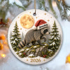 Loveable Viral Jimothy Raccoon Ceramic Ornament - Trending 2026 Keep Sake