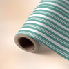 Green White Stripes Gift Wrapping Paper