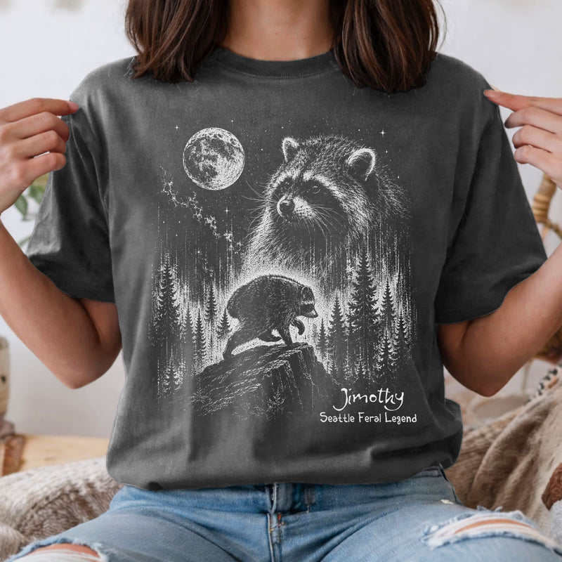 Trending Viral Retro Vintage Jimothy Raccoon Shirt - Trending 2026 Seattle Feral Legend Shirt