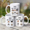 Dad Grandpa Mom Grandma We Love You Personalized Mug