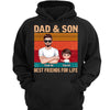 Retro Best Friends For Life Dad And Son Daughter Fist Bump Personalized Shirt