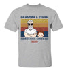 Grandpa And Granddaughter Grandson Besties Since Personalized Shirt