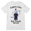Father & Son Daughter Best Friends For Life Piggy Back Father's Day Gift For Daddy Family Personalized Shirt