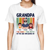 Grandpa Bad Influence Gift Personalized Shirt