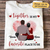 Couple Fingerprint Heart Personalized Shirt