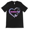 Grandma Galaxy Butterfly Heart Personalized Shirt