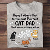 Happy Father‘s Day Toilet Paper Cats Personalized Shirt