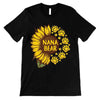 Mama Bear Paws Sunflower Personalized Shirt