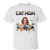 Leopard And Black Cat Mom Doll Personalized Shirt
