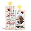 Someone We Love In Heaven Photo Memorial Personalized Candle Holder