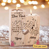 To My Best Friend Pinky Promise Floral Personalized Candle Holder