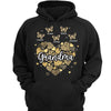 Leopard Hearts Inside Heart Butterflies Grandma Personalized Hoodie Sweatshirt