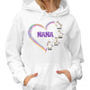 Grandmacorn Grandma Mom Heart Cute Unicorn Personalized Hoodie Sweatshirt