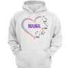 Grandmacorn Grandma Mom Heart Cute Unicorn Personalized Hoodie Sweatshirt