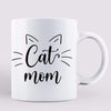 Cat Mom Sitting Cat Cute Personalized Coffee Mug