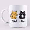 Cat Mom Sitting Cat Cute Personalized Coffee Mug