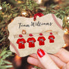 Family Baseball Team Personalized Christmas Ornament