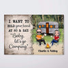 Doll Old Young Camping Couple Gift For Him For Her Personalized Horizontal Poster