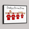 Family Baseball Team Personalized Horizontal Poster