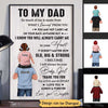 To My Dad From Daughter Son Piggy Back Gift For Daddy Family Personalized Vertical Poster