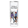 Unbiological Sitting Sisters Personalized Skinny Tumbler