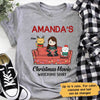Christmas Movie Watching Sitting Cat Personalized Shirt