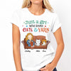 Just A Girl Who Loves Cats And Yarn Personalized Shirt