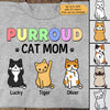 Purroud Cat Dad Mom Colorful Personalized Shirt